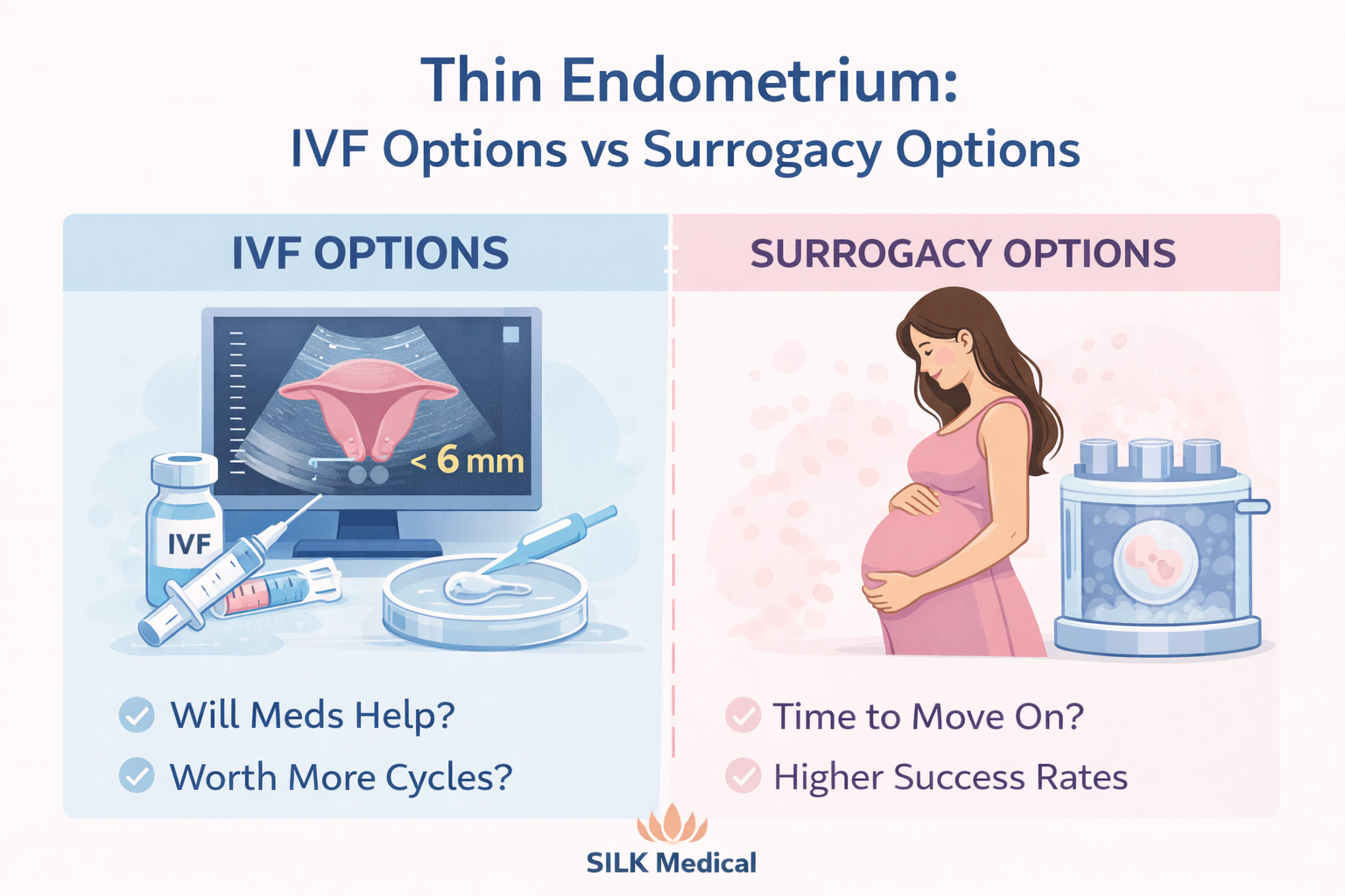 Thin Endometrium. IVF Options vs Surrogacy Options