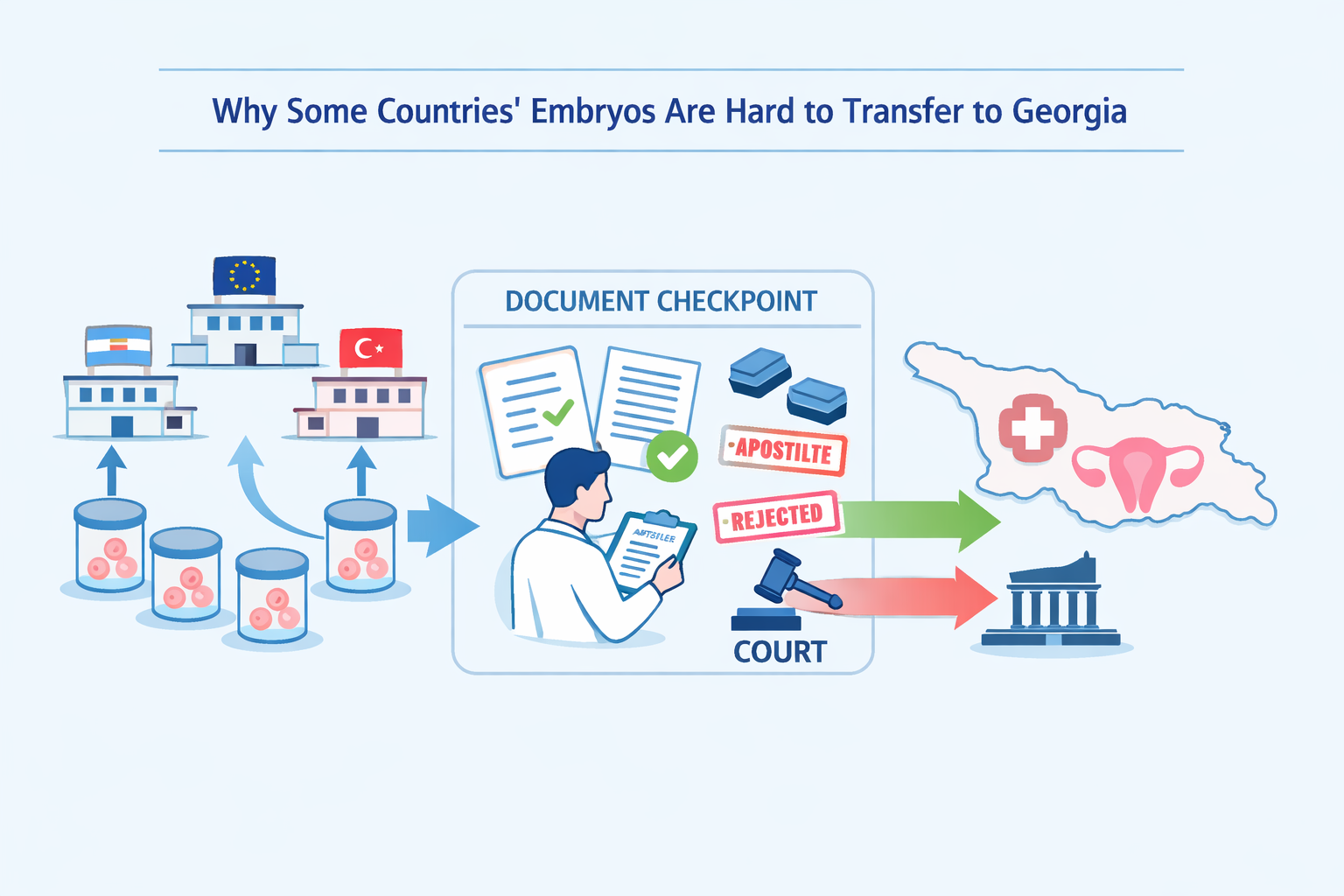 Why Some Countries’ Embryos Are Hard to Transfer to Georgia